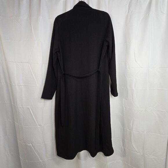 Fashion Nova Black Trench Coat (XL) - Picture 5 of 7